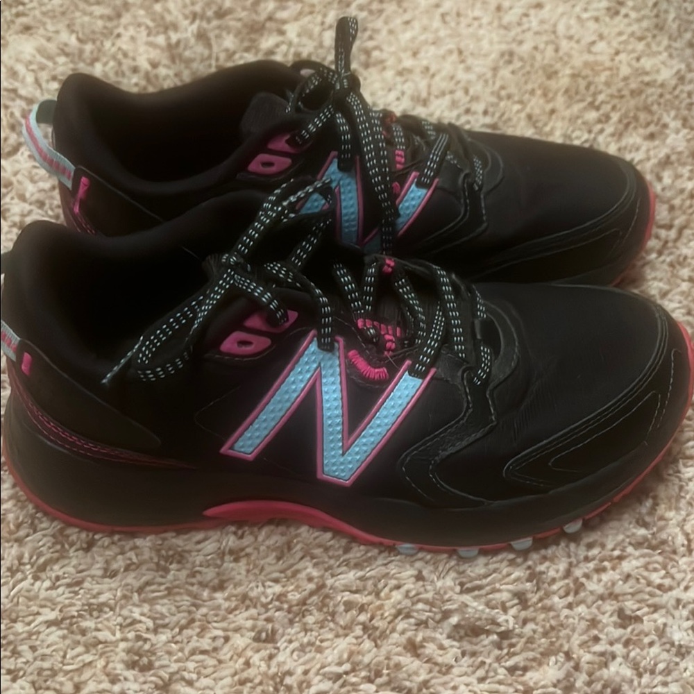New Balance Black and Pink Athletic Sneakers